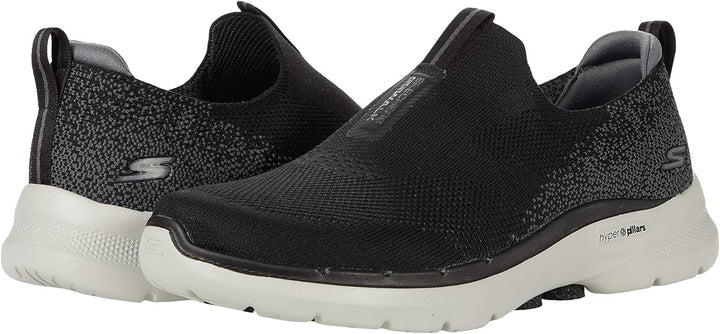 Skechers Herren Go Walk 6 Sneaker 42 EU Schwarz, 42 EU Schwarz