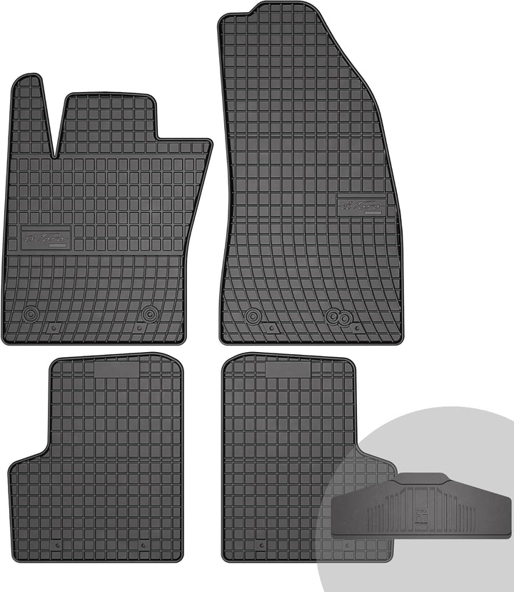 FROGUM EL Toro Gummimatten Ganzjähriges-Set von Autofussmatte Auto Fussmatten für Jeep Renegade ab 2