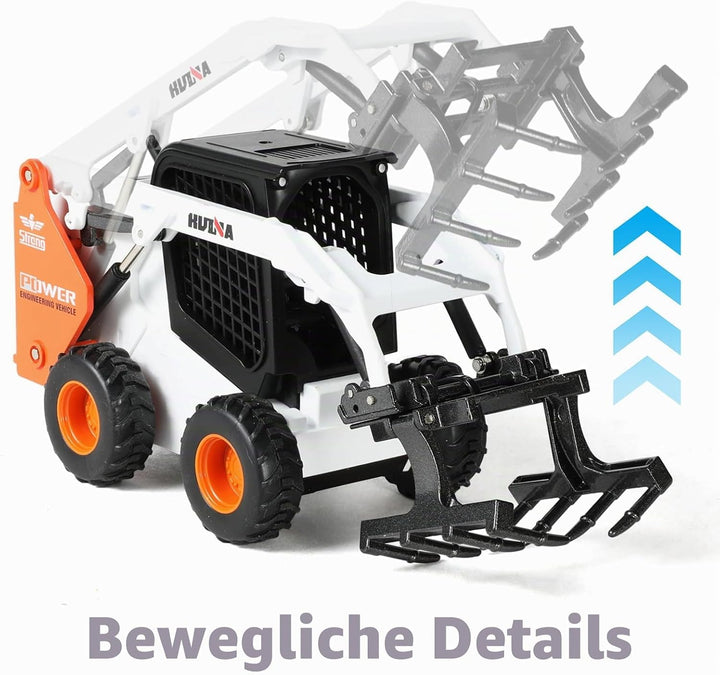 Bagger Spielzeug, 1/50 Kinder 2-in-1 Modell (Gabelstapler), Gabelstapler
