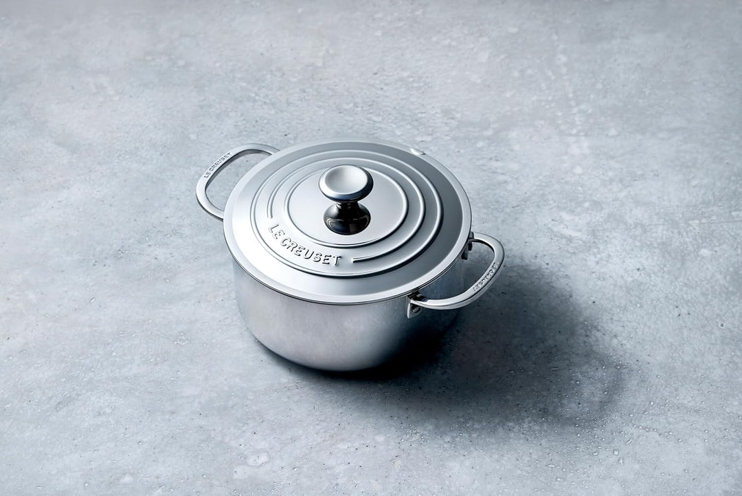 Le Creuset Signature Flacher Bräter mit Deckel, Rostfreier 3-ply Edelstahl, Ø 20 cm, 3 L, 20 cm