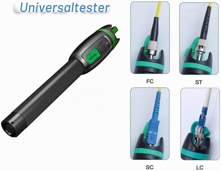 Elfcam® - Glasfaserkabel Tester, 30mW 30KM Visuelle Fehlersuche für LWL LC SC FC ST E2000, Glasfaser