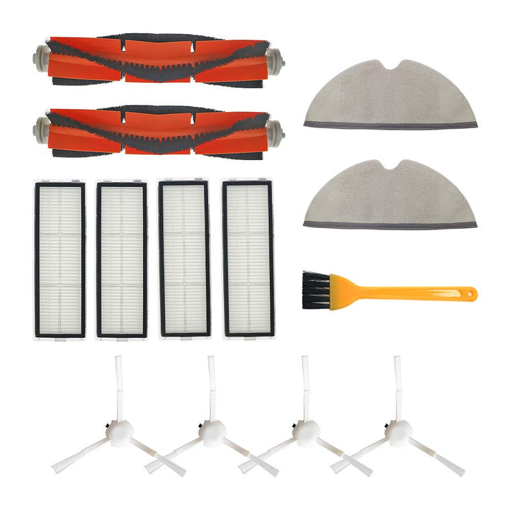 YanBan Ersatzset für Xiaomi Mijia 1C STYTJ01ZHM Dreame F9 Roboterstaubsauger Enthält 2 Hauptbürsten,