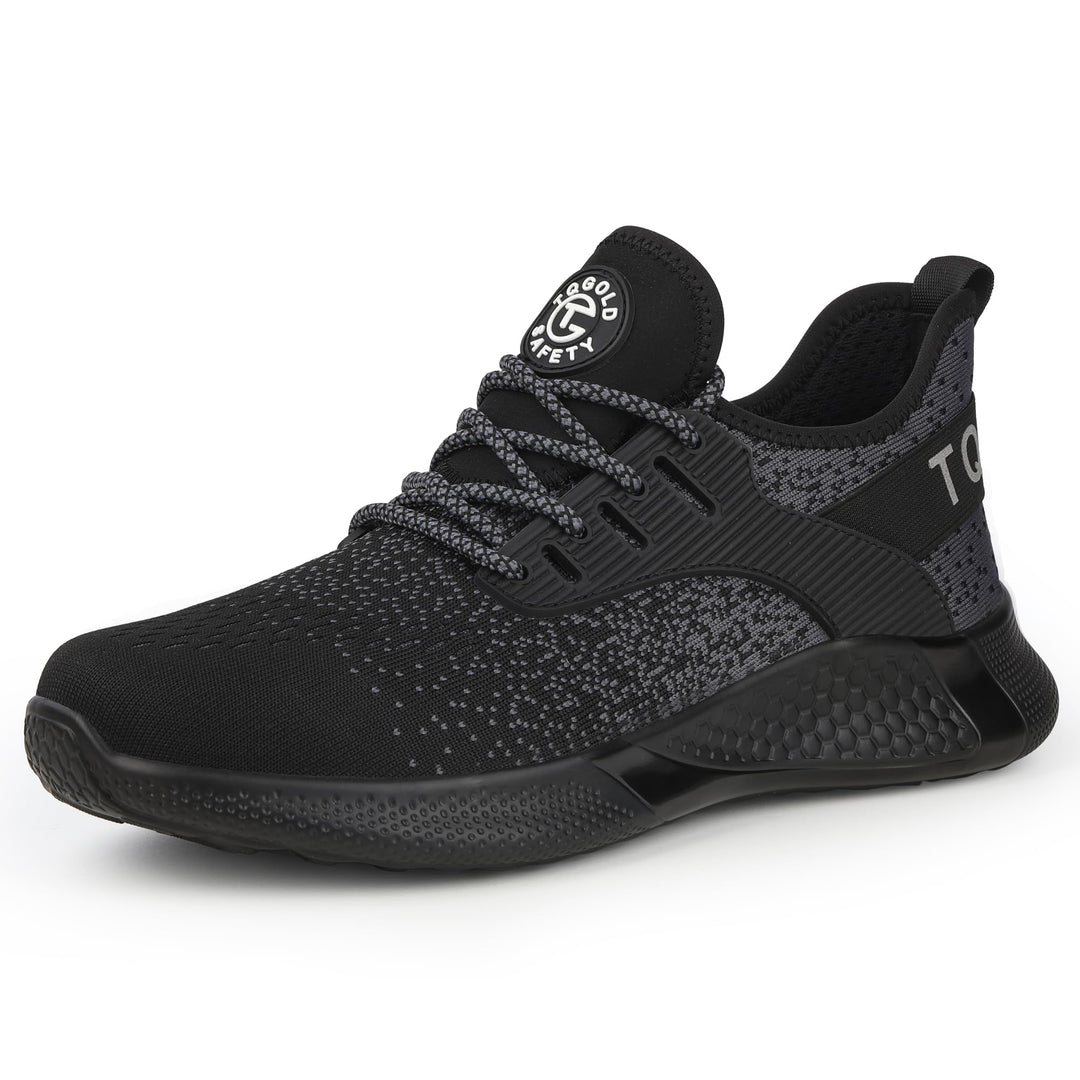 tqgold Sicherheitsschuhe Herren Damen Leicht Arbeitsschuhe | Sportlich Schutzschuhe mit Stahlkappe |