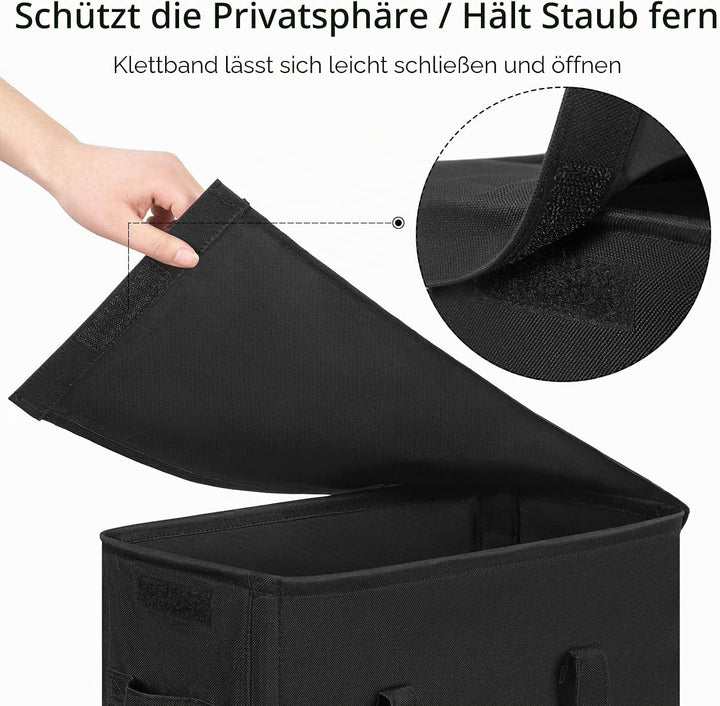 Chrislley Slim Wäschekorb mit Deckel 58L hoch dünner Wäschekorb atmungsaktiv zusammenklappbar hoch s