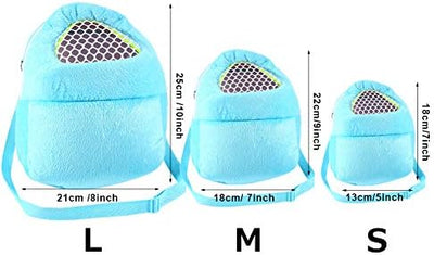 Tragetasche für Haustiere, Hamster-Tragetasche, tragbar, atmungsaktiv, mit Schultergurt für kleine H