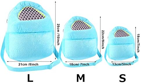 Tragetasche für Haustiere, Hamster-Tragetasche, tragbar, atmungsaktiv, mit Schultergurt für kleine H