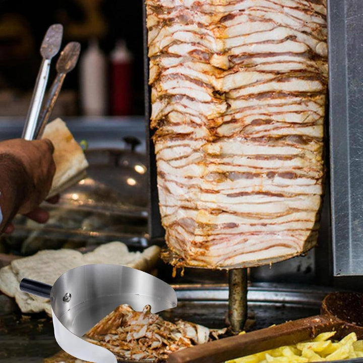 Fleischfängerpfanne, Edelstahl -Grillschaufel, Rotisserie -Tropfpfanne, Handheld Rotisserie -Fängerp