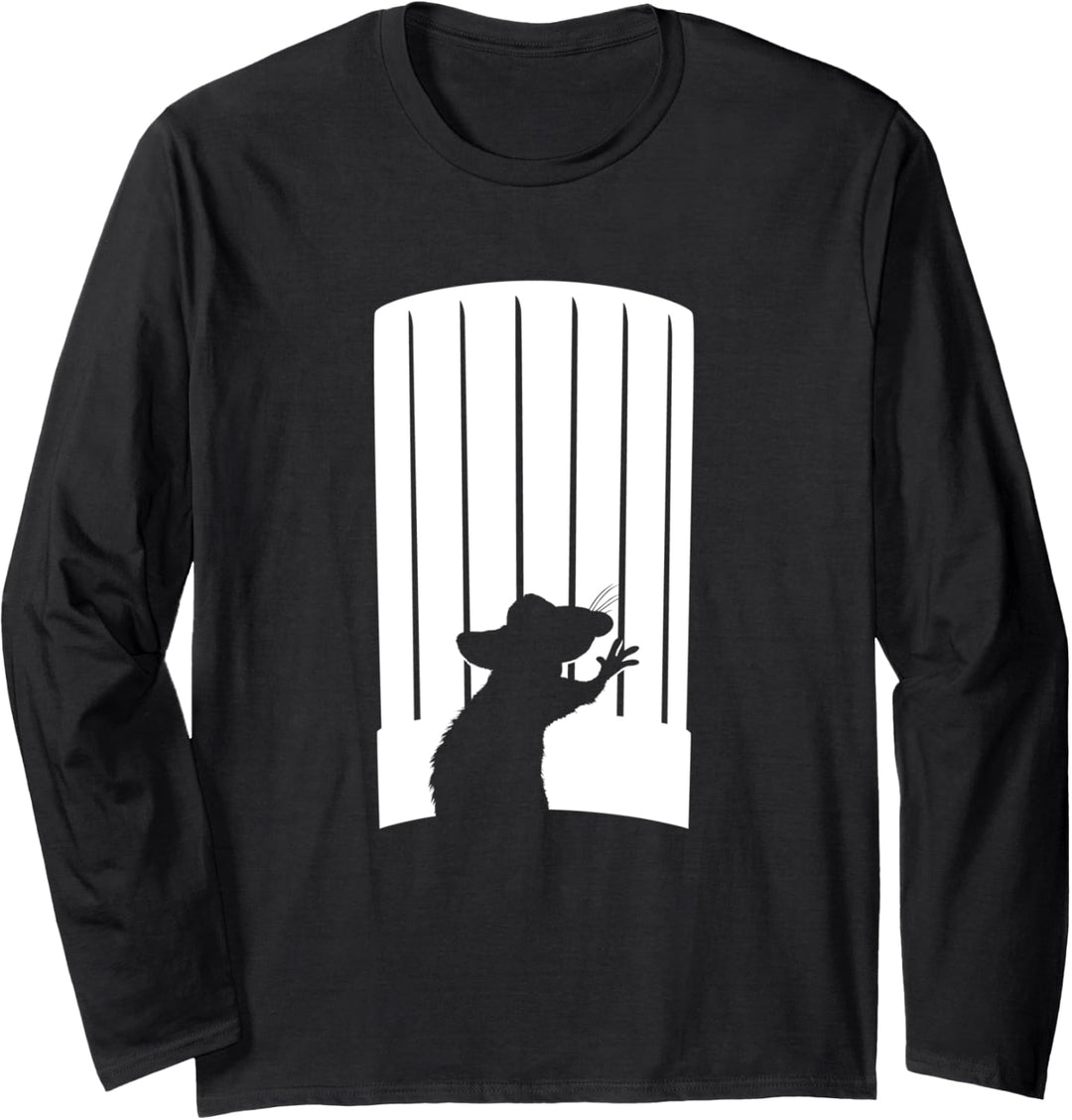 Disney and Pixar's Ratatouille Chef Hat Remy Silhouette Langarmshirt