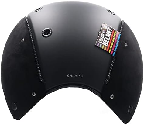 Reithelm Champ-3 Nubuk schwarz Schwarz L (58-62cm), Schwarz L (58-62cm)