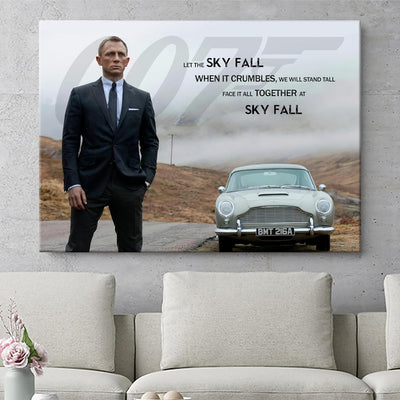 Artmazing | Daniel Craig Bild | James Bond Leinwand | Coole Wandbilder Wohnzimmer | Bild Daniel Crai