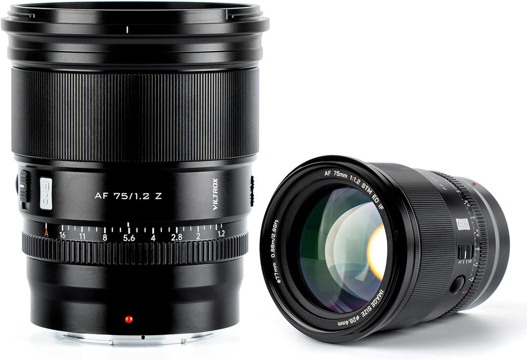 VILTROX 75mm f/1.2 Z-Mount APS-C Objektiv Prime Grosse Blende für Nikon Z Mount Z30 Z50 Zfc Z5 Z6 Z7