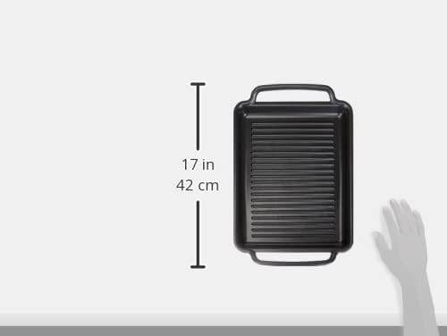 BRA Grillplatte gerillt Solid + Teflon Classic beschichtet 40 x 28 cm