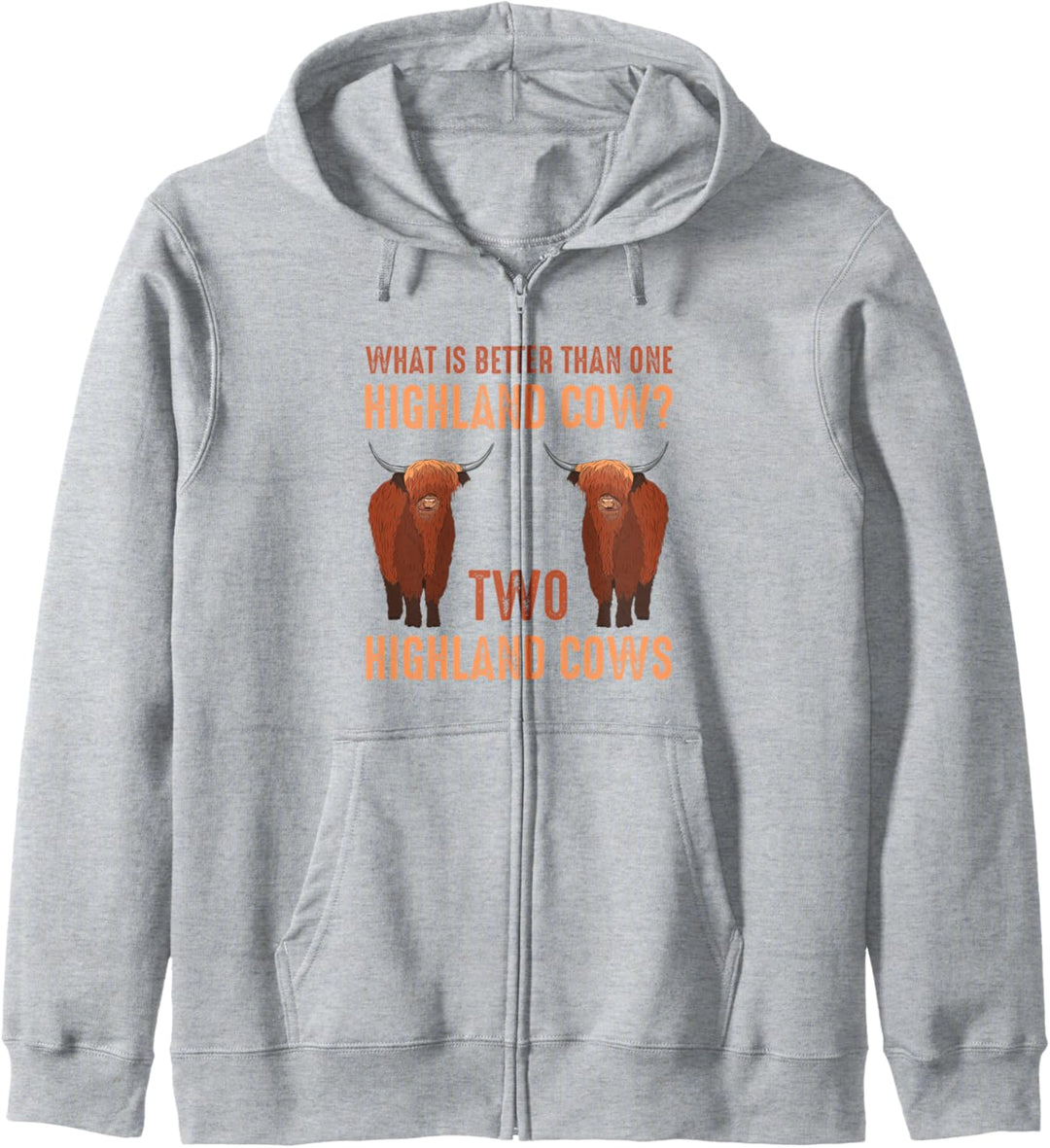 Was ist besser als ein Hochlandrinder? Zwei Hochlandrinder Kapuzenjacke