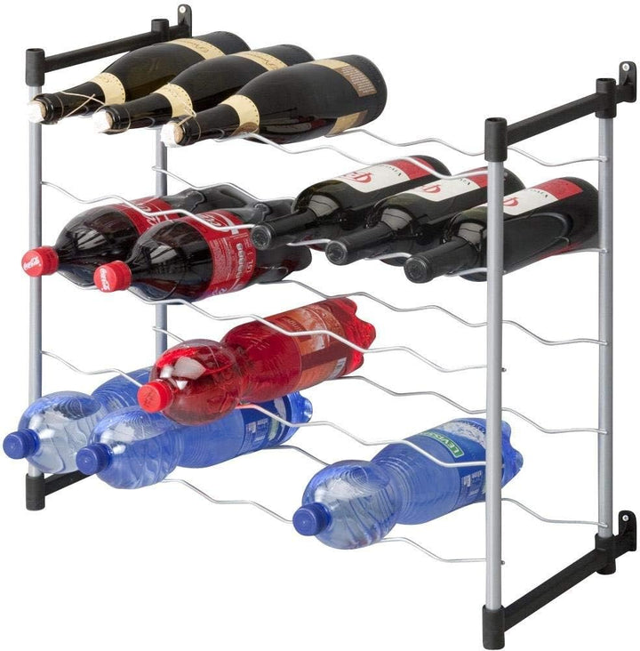 Metaltex 383730099 Flaschenregal für 30 Flaschen 58 x 26 x 53 cm Barolo, Für 30 Flaschen