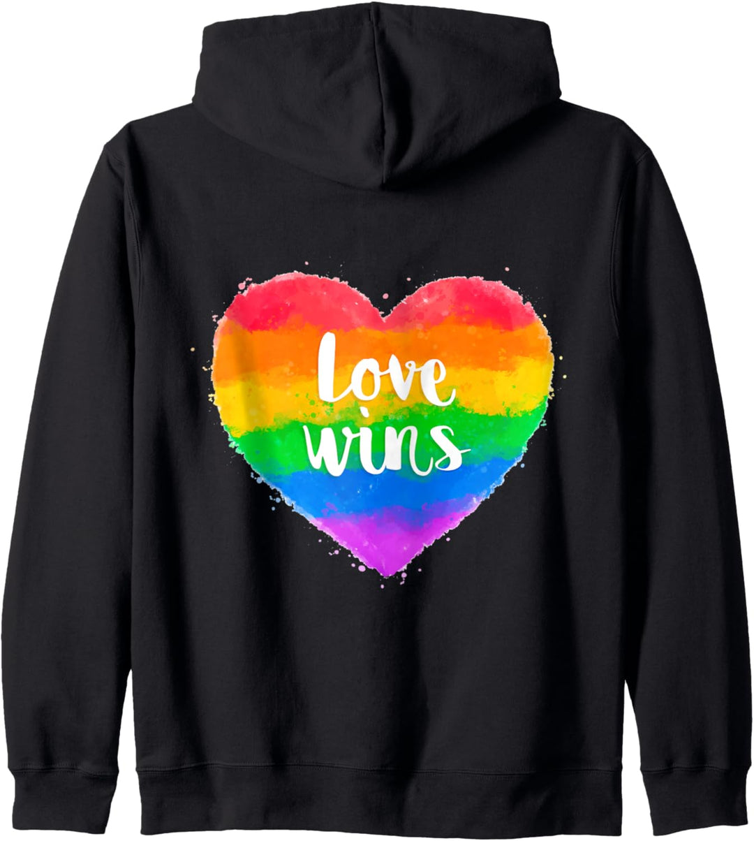 Liebe siegt, Regenbogenherz Kapuzenjacke