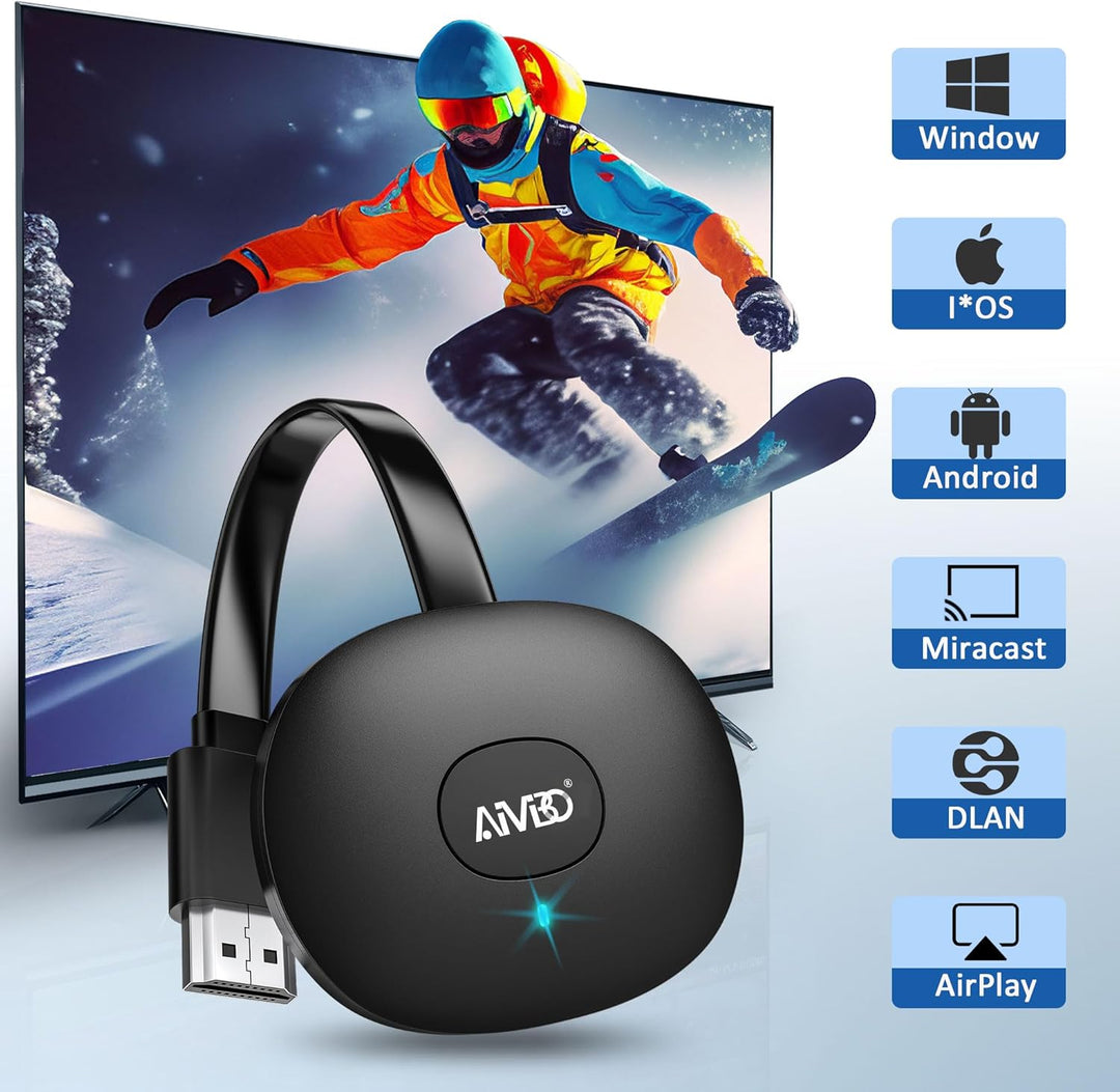 Wireless HDMI Adapter, SOCLLLife HD Wireless HDMI Dongle, Miracast Display Adapter, Kabellos HiFi Di