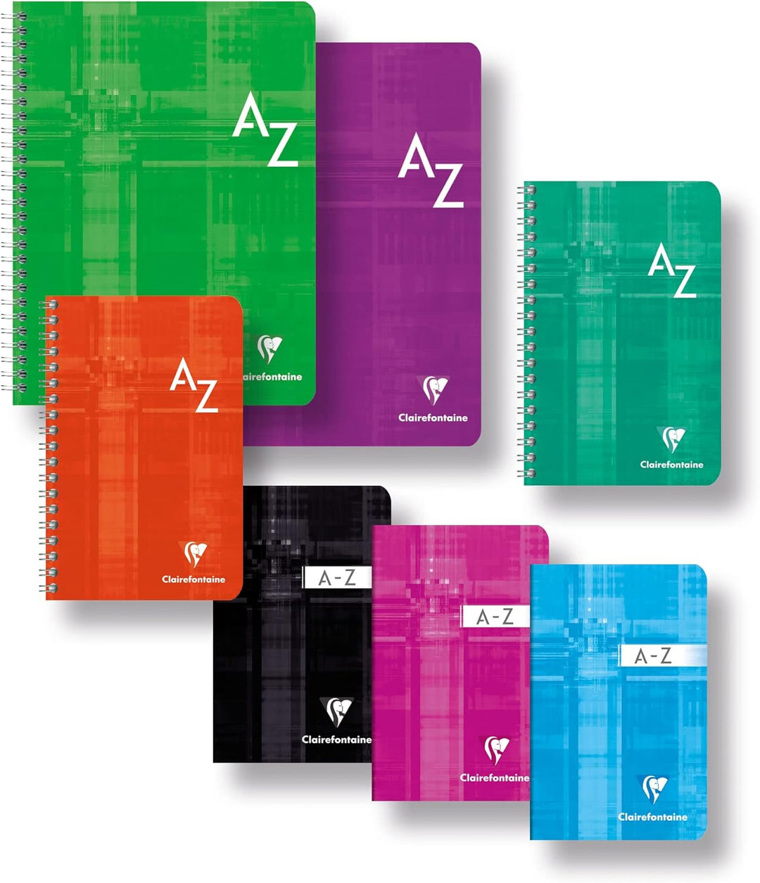 Clairefontaine 9149C - Kladde / Adressbuch mit Softcover, DIN A4, kariert, 96 Blatt, farbig sortiert