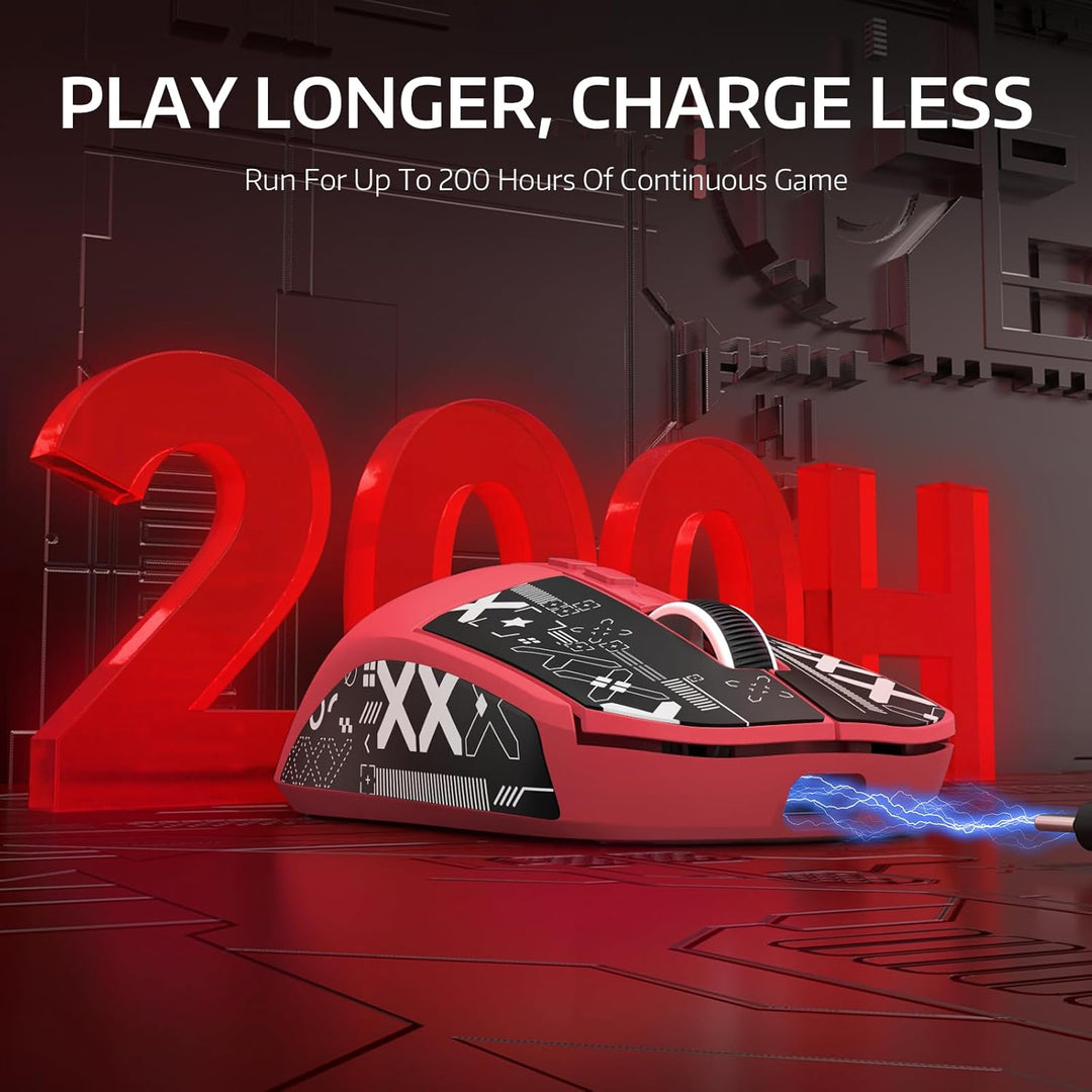 VGN Game Power Attack Shark X6 Superlight Kabellose Gaming-Maus mit RGB Ladestation, 49g Ultraleicht