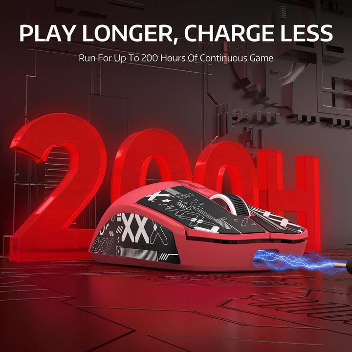 VGN Game Power Attack Shark X6 Superlight Kabellose Gaming-Maus mit RGB Ladestation, 49g Ultraleicht