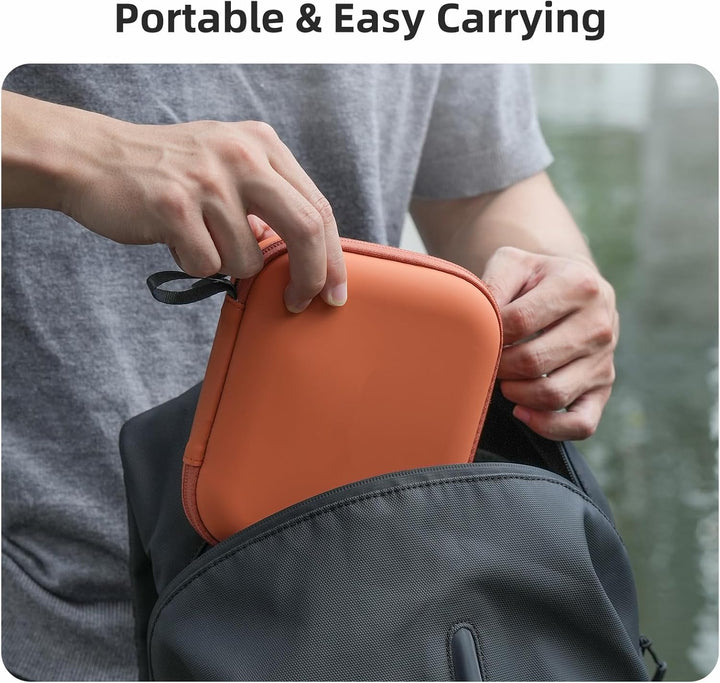 Schutzhülle für DJI Neo 2 Drohne, tragbare Hülle, Aufbewahrungsbox, Transportbox, Orange, 19 x 17.3
