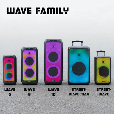 Ibiza - Street-Wave-MAX - 600W/12 Tragbares Lautsprechersystem mit Batteriebetrieb, Bluetooth, USB u