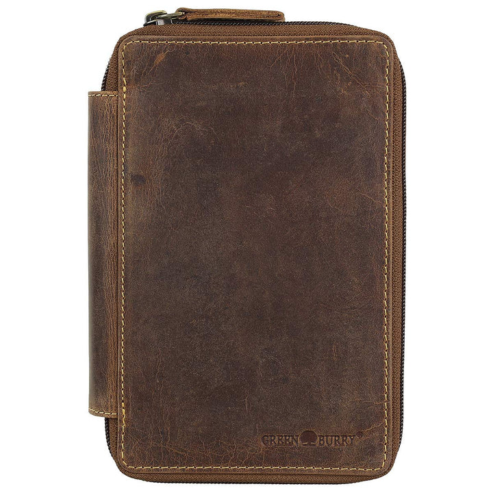 Greenburry Vintage Leder Stifteetui Federmäppchen Stiftemappe Mäppchen 1573-25