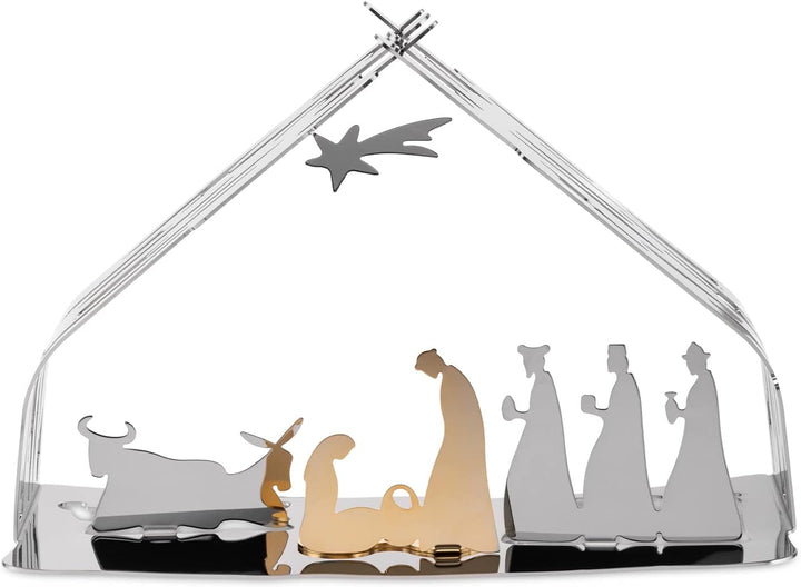 Alessi BM09 Bark Crib Krippe,Edelstahl 18/10, goldenem