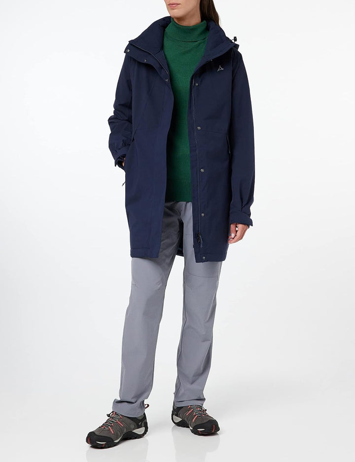 Schöffel Damen Insulated Jacket Bastianisee L, funktionale Winterjacke mit abnehmbarer Kapuze, wasse