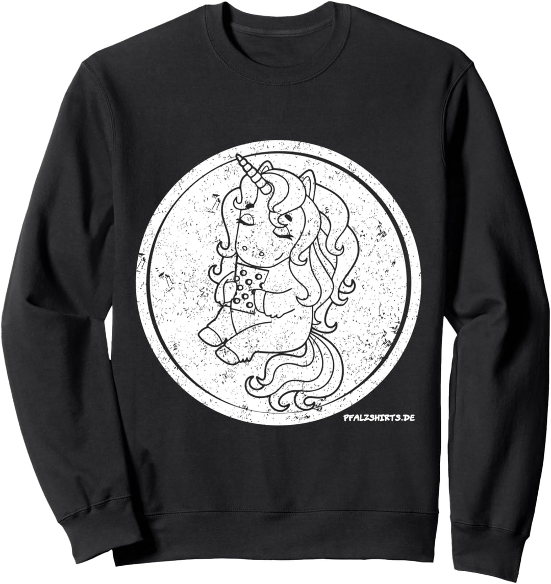 Weinhorn Schorle Einhorn Pfalz Pfälzer Weinhorn Sweatshirt