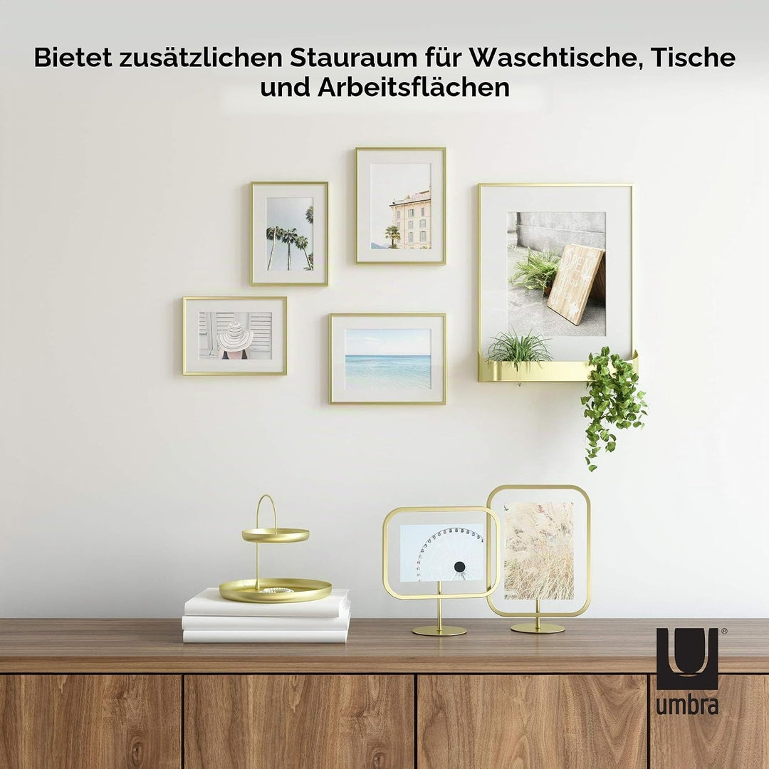 Umbra Poise Schmuckaufbewahrung – Elegante Doppelstöckige Ablage für Schmuck, Uhren, Accessoires, Br