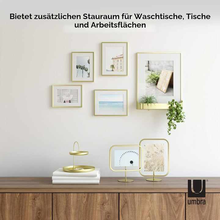 Umbra Poise Schmuckaufbewahrung – Elegante Doppelstöckige Ablage für Schmuck, Uhren, Accessoires, Br