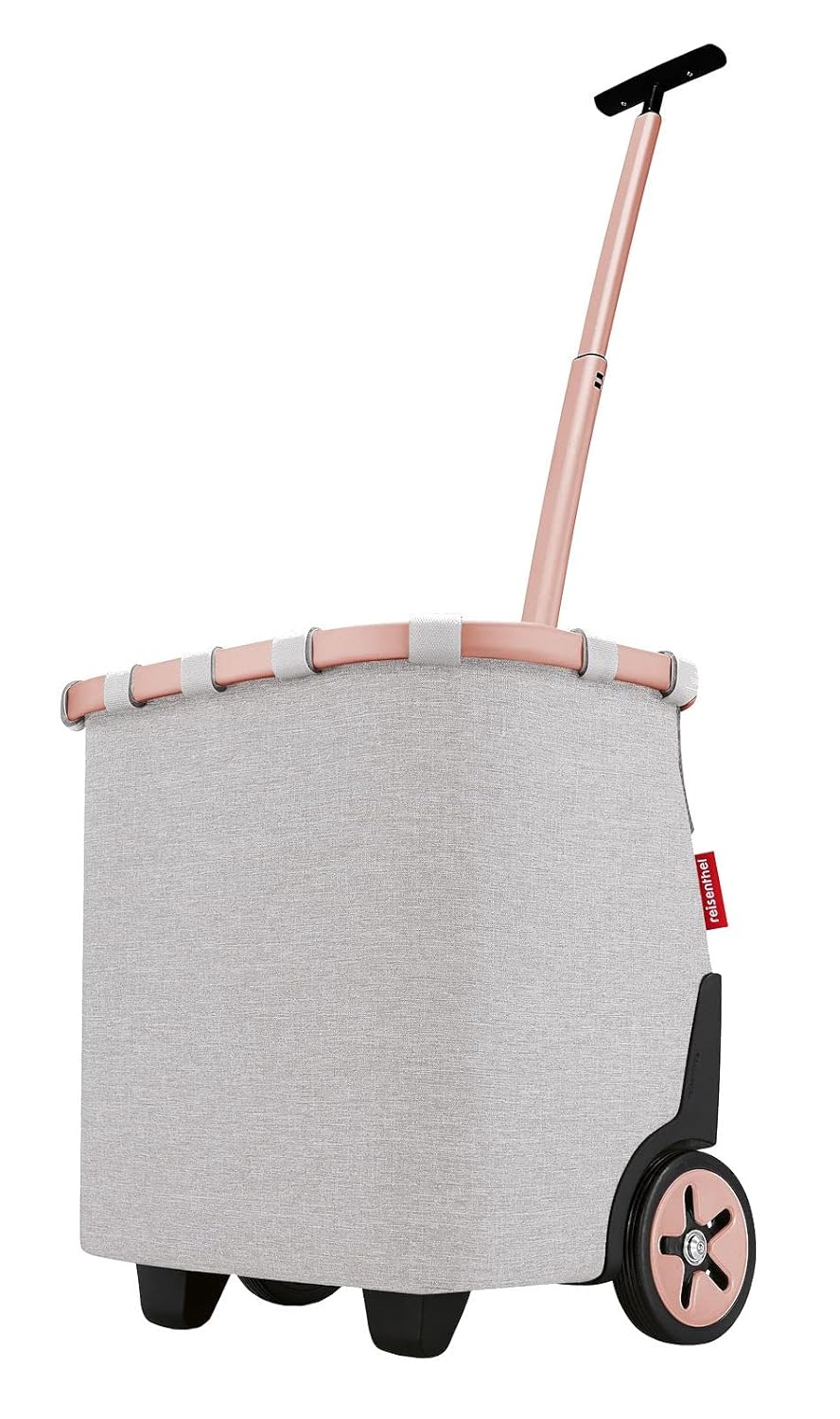 reisenthel carrycruiser Twist Sky Rose – Tragbarer Einkaufstrolley mit stabilem Aluminiumrahmen, Sch