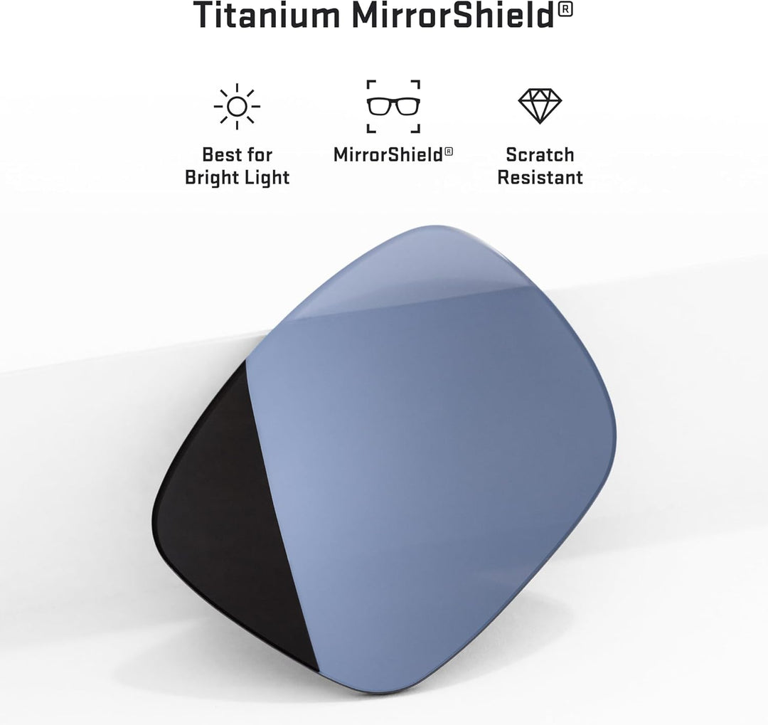 REVANT Ersatzgläser für Oakley Fives 3.0 - Kompatibel mit für Oakley Fives 3.0 Titan Mirrorshield -