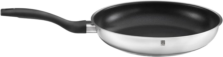 RÖSLE Basic Line Bratpfanne Ø 24 cm, Universalpfanne mit Antihaftversiegelung ProPlex, Edelstahl 18/