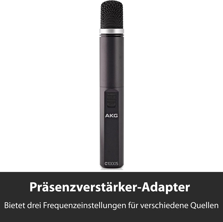AKG C1000S MK IV Kleinmembran-Kondensatormikrofon, Vielseitig einsetzbar, umschaltbare Nieren- und H
