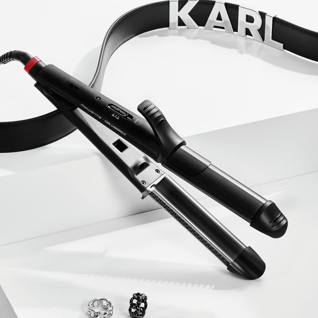Rowenta Multistyler 3in1 Karl Lagerfeld Konisch CF451L 3-in-1 Multistyler 35 mm: Glätten, Wellen und