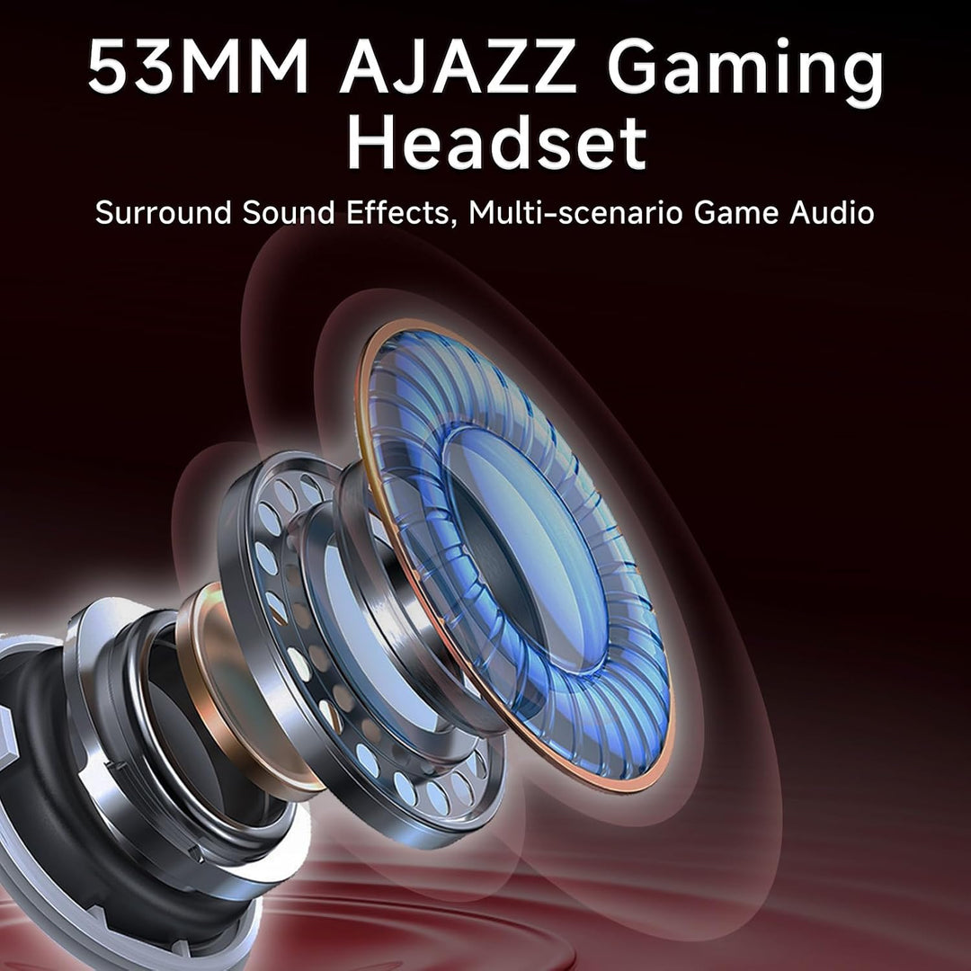 nacodex AJAZZ AHW10 Wired Gaming Headset with Detachable Microphone, DTS Headphone:X 7.1 Surround So