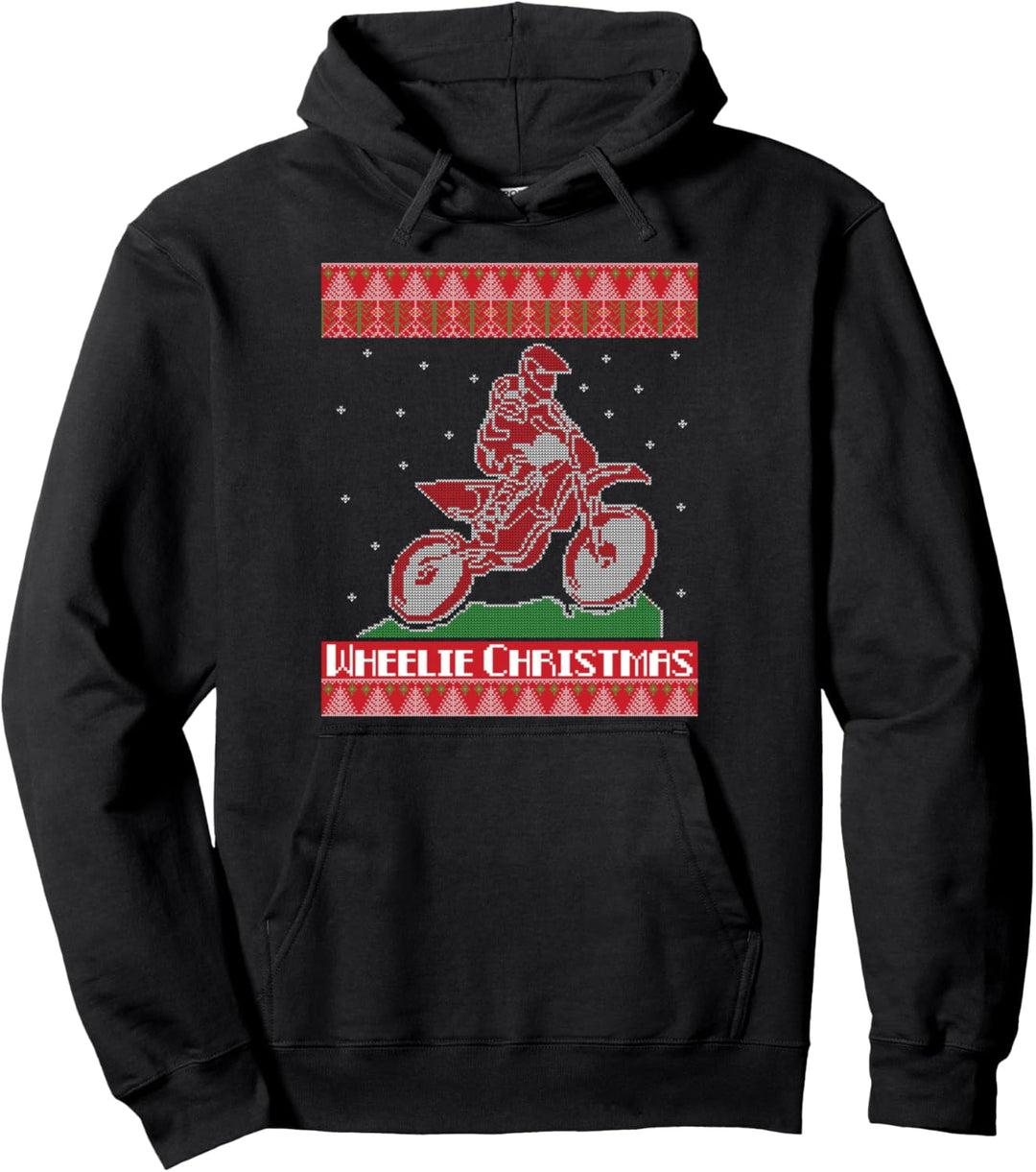 Braaap Dirt Bike Ugly Christmas Sweater Motorrad Biker Pullover Hoodie