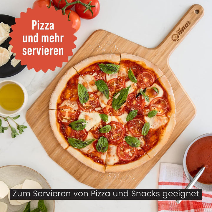Chef Pomodoro 40,6 cm Bambus Pizzaschieber Holz Pizzaschieber 16 Zoll Hausgemachte Holz Pizzaschiebe