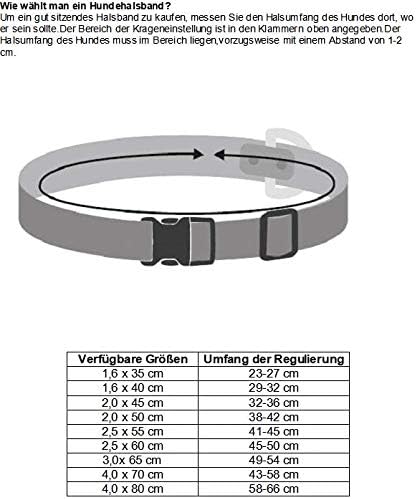 Dingo Hundehalsband aus weichem Leder mit Futter,gewachstem Leder Soft 40 mm x 70 cm Natur 11107 40m