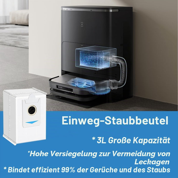 Zubehör für ECOVACS DEEBOT X5 Omni Saugroboter, Ersatzteile Set für ECOVACS X5 Pro mit 1 Hauptbürste