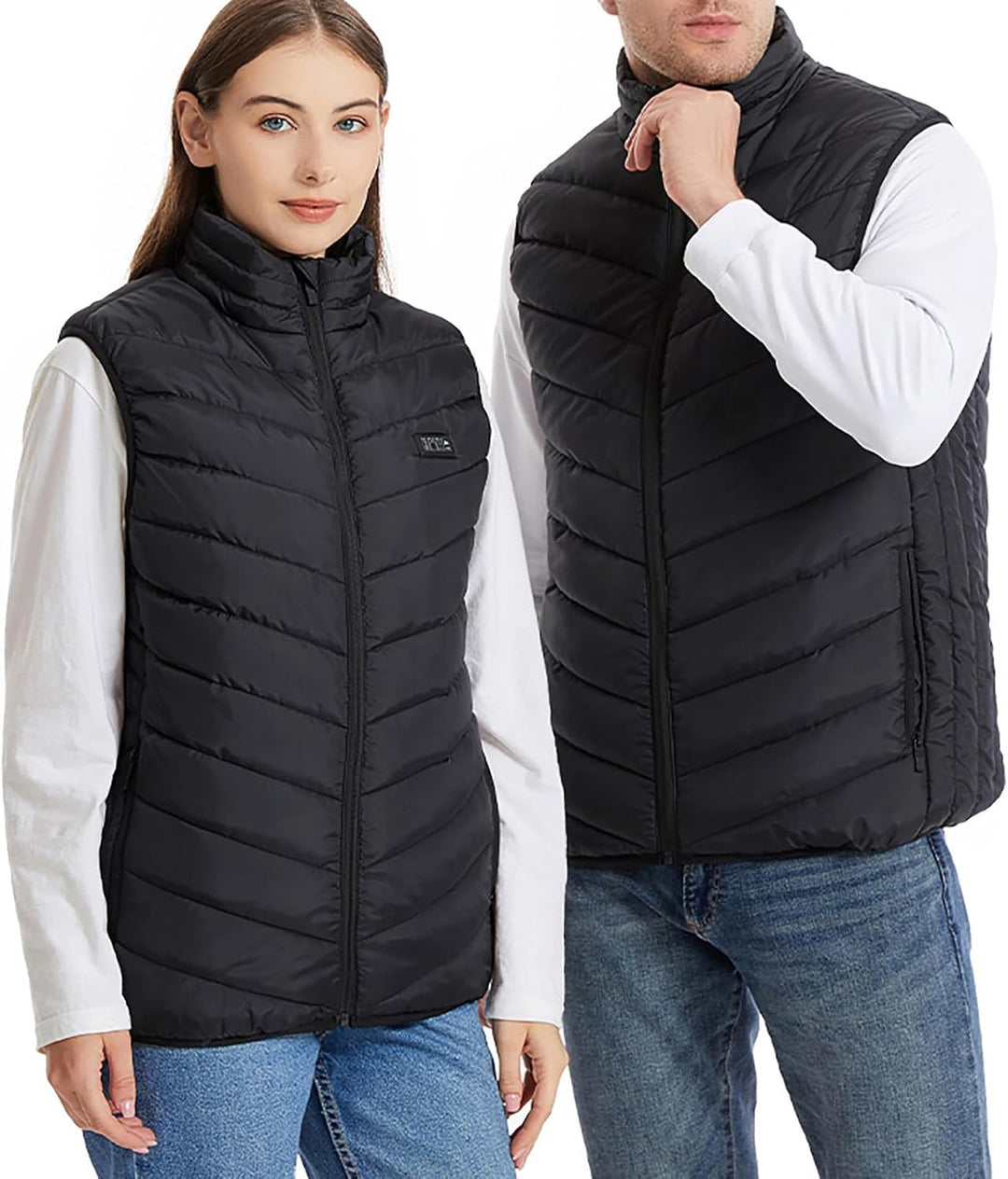 Beheizbare Weste Damen herren, Elektrische Heizweste ärmellos Jacke Mit Heizung, USB Elektrisch Heat