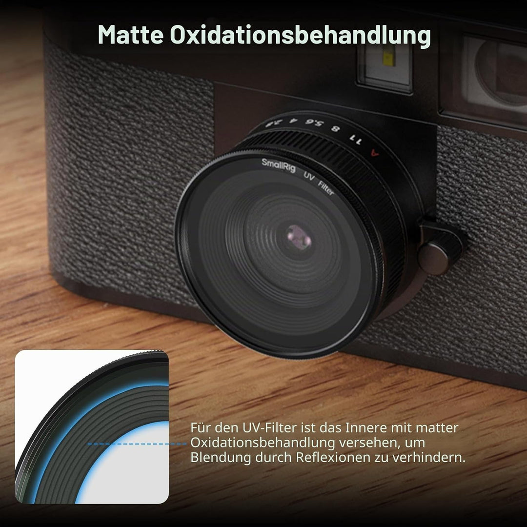 SMALLRIG Magnetischer UV-Filter für FUJIFILM X Half Kamera, optisches Glasobjektiv, Leichter Alumini