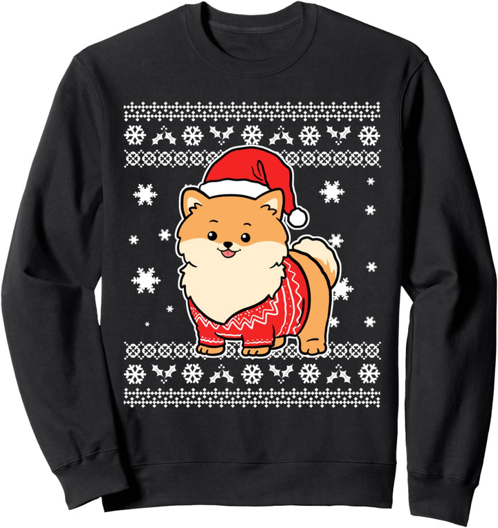 Pomeraner Ugly Christmas Sweater Sweatshirt