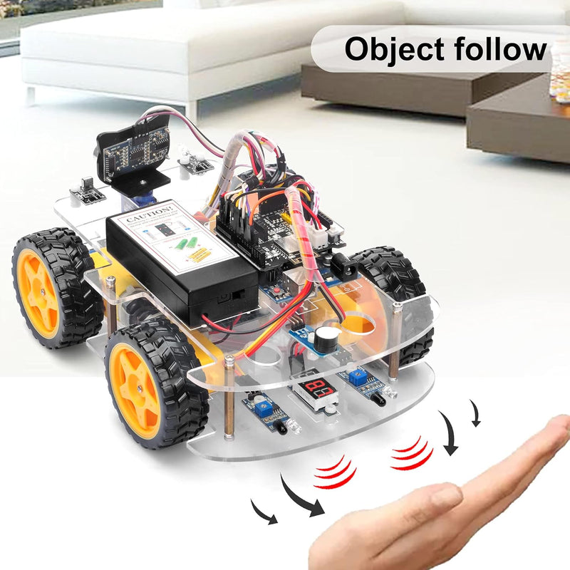 OSOYOO Starterkit Roboter Modellauto Bausatz für Arduino,STEM Fernbedienung über App für pädagogisch