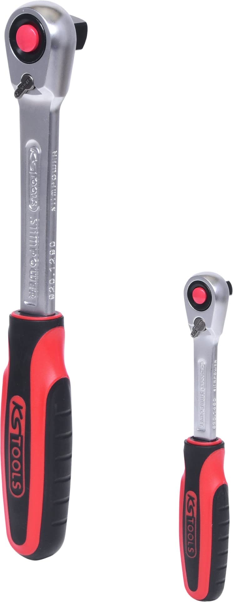 KS Tools 920.0002 SlimPOWER Umschaltknarren-Satz, 2-tlg.1/4" + 1/2"
