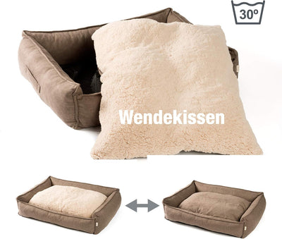 JAMAXX Premium Hundebett Orthopädisch Memory Visco Schaum Waschbar Wendekissen Wasserabweisend/Hunde