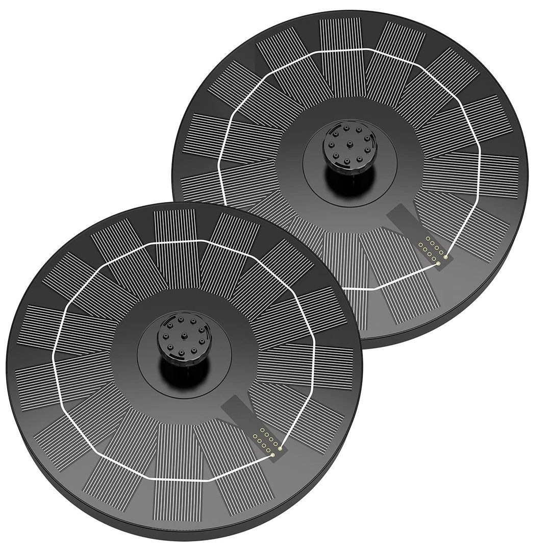 AISITIN 2.5W Solarbrunnen für Draussen Solar Springbrunnen für Aussen mit 6 Effekte Teichpumpe Solar