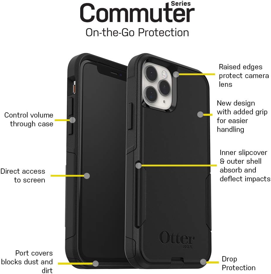 OtterBox Commuter Series Schutzhülle für iPhone 11 Pro Max, Motiv CUPIDS WAY (Rosémarine-Rosa/Pflaum
