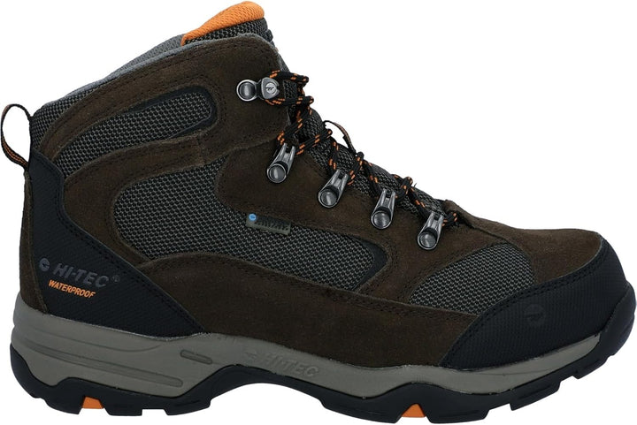Hi-Tec Storm Wp Herren Walking-Schuh 41 EU Braun Dark Chocolate Dt Taupe Burnt Orange, 41 EU Braun D